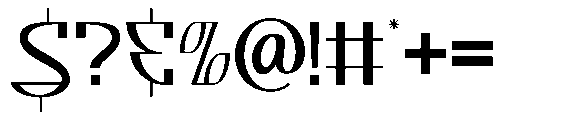 Sanvilo Regular Font OTHER CHARS