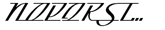 Sanvilo Slant Font UPPERCASE