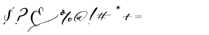 Sapphire Script Font OTHER CHARS