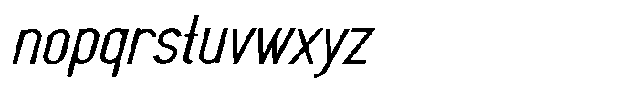 Saqi Bold Expanded Italic Font LOWERCASE