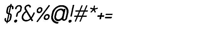 Saqi Bold Italic Font OTHER CHARS