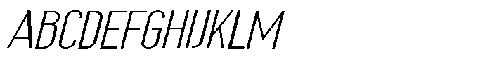 Saqi Expanded Italic Font UPPERCASE