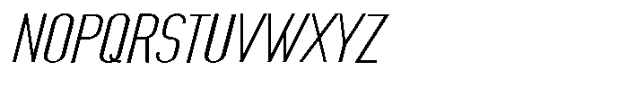 Saqi Expanded Italic Font UPPERCASE
