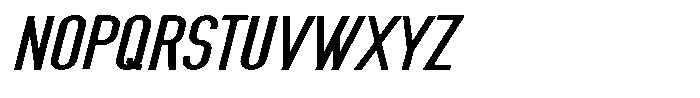 Saqi Extra Bold Expanded Italic Font UPPERCASE