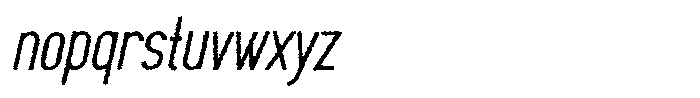 Saqi Rough Bold Italic Font LOWERCASE