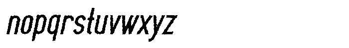 Saqi Rough Extra Bold Italic Font LOWERCASE