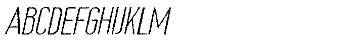 Saqi Rough Italic Font UPPERCASE