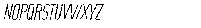 Saqi Rough Italic Font UPPERCASE