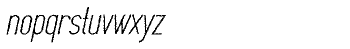Saqi Rough Italic Font LOWERCASE