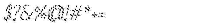Saqi Scribe Bold Italic Font OTHER CHARS