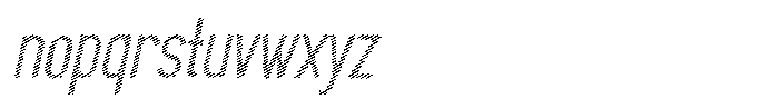 Saqi Scribe Bold Italic Font LOWERCASE