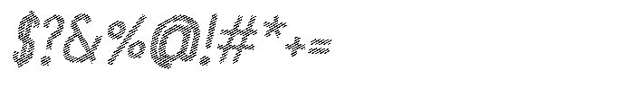 Saqi Scribe Extra Bold Italic Font OTHER CHARS
