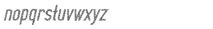 Saqi Scribe Extra Bold Italic Font LOWERCASE