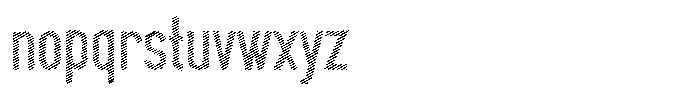 Saqi Scribe Extra Bold Font LOWERCASE