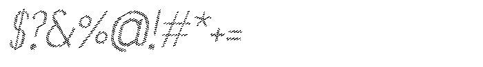 Saqi Scribe Italic Font OTHER CHARS