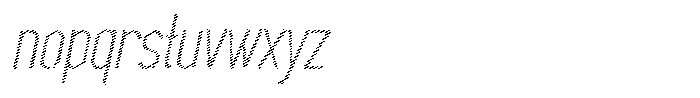 Saqi Scribe Italic Font LOWERCASE