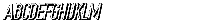 Saqi Shadow Bold Italic Font UPPERCASE