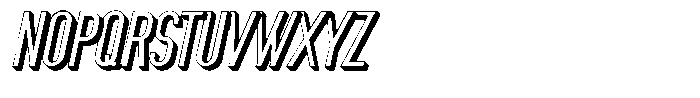Saqi Shadow Bold Italic Font UPPERCASE
