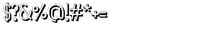Saqi Shadow Bold Font OTHER CHARS