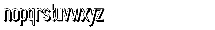 Saqi Shadow Bold Font LOWERCASE