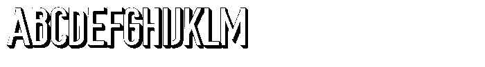 Saqi Shadow Extra Bold Font UPPERCASE