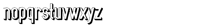 Saqi Shadow Extra Bold Font LOWERCASE