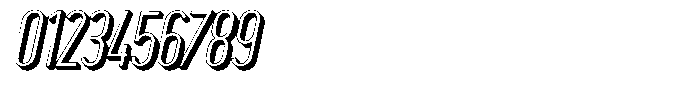 Saqi Shadow Italic Font OTHER CHARS