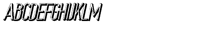 Saqi Shadow Italic Font UPPERCASE
