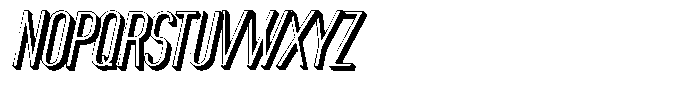 Saqi Shadow Italic Font UPPERCASE
