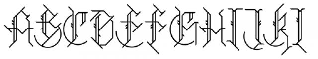 Sarcophagus Regular Font UPPERCASE