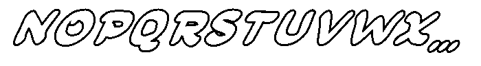 Sardono Inline Font UPPERCASE