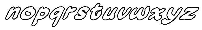 Sardono Inline Font LOWERCASE
