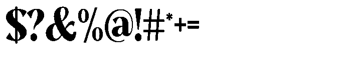 Sarghet Black Condensed Font OTHER CHARS