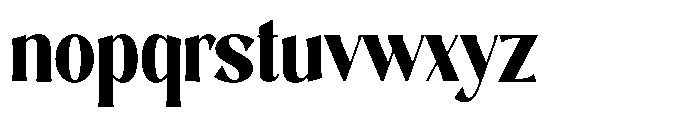 Sarghet Black Condensed Font LOWERCASE