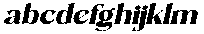 Sarghet Black Expanded Slant FONT