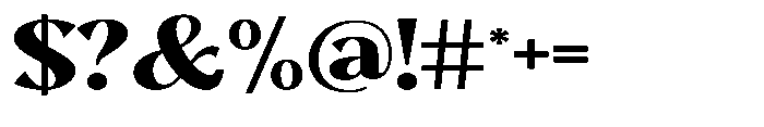 Sarghet Black Expanded Font OTHER CHARS