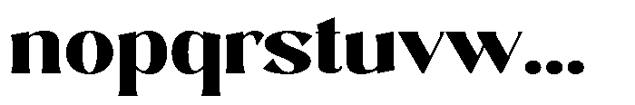 Sarghet Black Expanded Font LOWERCASE