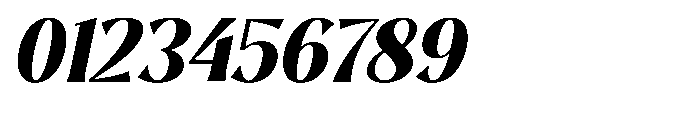 Sarghet Black Slant Font OTHER CHARS