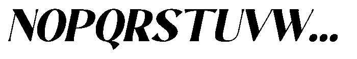 Sarghet Black Slant Font UPPERCASE