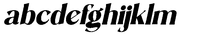 Sarghet Black Slant FONT