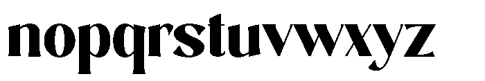 Sarghet Black Font LOWERCASE