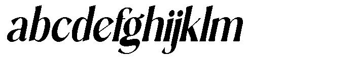 Sarghet Bold Condensed Slant FONT