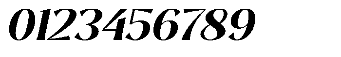 Sarghet Bold Expanded Slant Font OTHER CHARS