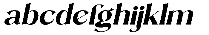 Sarghet Bold Expanded Slant FONT