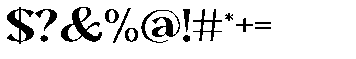 Sarghet Bold Expanded Font OTHER CHARS