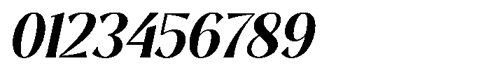 Sarghet Bold Slant Font OTHER CHARS