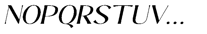 Sarghet Expanded Slant Font UPPERCASE