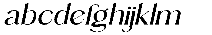 Sarghet Expanded Slant FONT