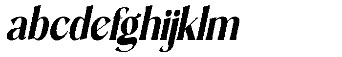 Sarghet Extra Bold Condensed Slant FONT