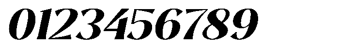 Sarghet Extra Bold Expanded Slant Font OTHER CHARS